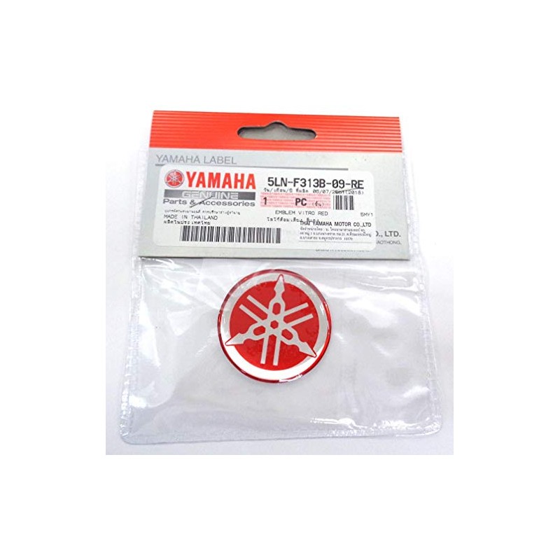 Yamaha Tuning Fork Emblem Sticker, Red, Genuine Product, 1.6 inches