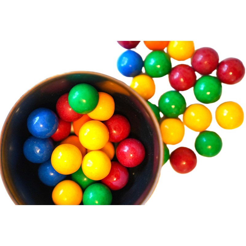 Extreme Sour FIlled Gumballs - 1 lb of 1" Tangy