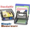 Simple Houseware 3-Tier Stackable Desk Organizer with 5 Compartments -
