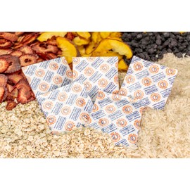 PackFreshUSA: 200cc Oxygen Absorber Compartment Packs - Food Preservation - Long-Term Food Storage Guide Included (50 Count (10 Packs of 5)