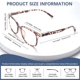 STASTEND Progressive Multifocal Anti Blue Light Reading Glasses for Women and Men Fashion Eyeglasses Frame (3 Mix C2, 2.25, multiplier_x)