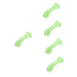 SHINEOFI 5pcs Glow in Dark Tent Rope Bundle Outdoor Survival for Camping Hiking DIY Projects Lightweight Durable Easy to Carry Enhanced Safety for Outdoor Activities