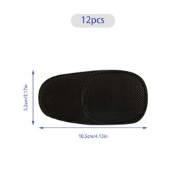 Tabanzhe 12pcs Eye Patches for Glasses,Reusable Non-Woven Fabric Eye Patch,Multifunctional Glasses Eye Patches for Kids Adults Lazy Eye Amblyopia Strabismus Trea,Glasses Left Right Eye Patch(Black)