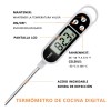 Termómetro Digital De Cocina Para Alimentos Y Carne Blanco