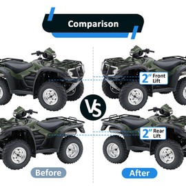 Wsays 2" Lift Kit Front & Rear Suspension Lift Kit Compatible with Honda Foreman Rubicon 500 2001-2014