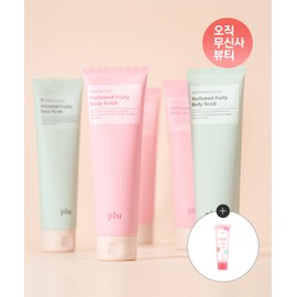 Plu Flu Perfumed Fruity Body Scrub 200g (Free Intensive Repair Foot Cream 50g)