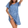 ENJOYNIGHT Nighties for Women Cotton Nightdress Sleep Tee Short Sleeves