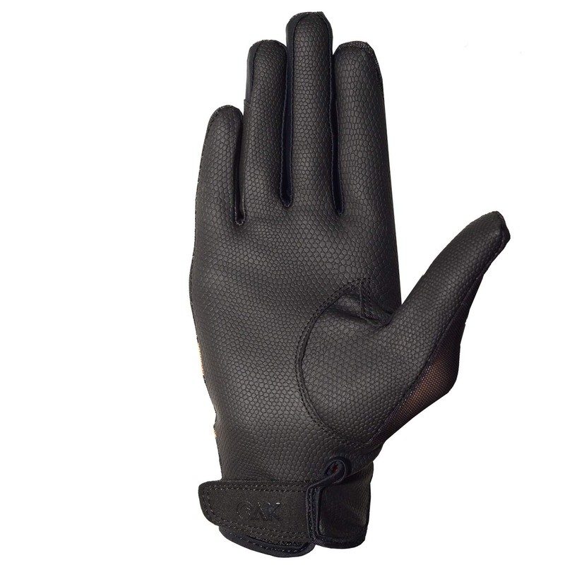 AK Atmungsaktive Sommer-Reithandschuhe von für den täglichen Gebrauch AKRS-7007 (Schwarz,