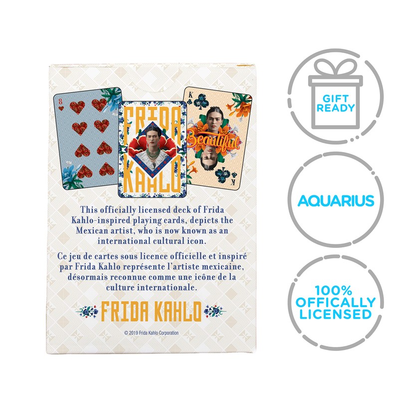 Aquarius Frida Kahlo Set of 52 Playing Cards + Joker