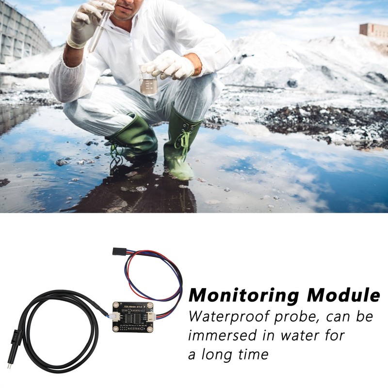 Water Conductivity Sensor for Liquid Quality Monitoring Detection Tester Module
