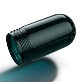 Heavy Duty 3.25 Inch Green Glass Light Bulb Cover, Compatible with L10-X006 VT100, Threaded Replacement Globes for Outdoor Security, Porch, Patio & Warehouse Lighting, Weatherproof, 6.69" Height
