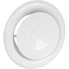 Vent Systems Diameter 150 mm Round Disc Valve White Metal