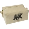 'Mama Bear' Canvas Wash Bag/Makeup Case (CS00043880)