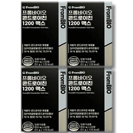 Frombio Chondroitin 1200 Max 850mg x 60 tablets, 4 boxes / 프롬바이오 콘드로이친 1200 맥스 850mg x 60정 4박스