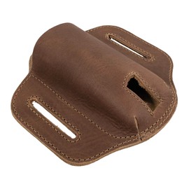 Hide & Drink, Multi-Tool Holder for Belt, Tool Holster for Waist, Pocket Knife Set Case, Outdoor Accessories, Full Grain Leather, Handmade, Single Malt Mahogany