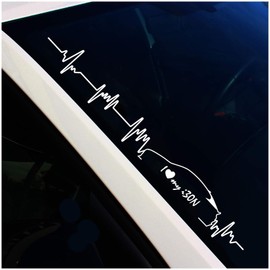 Finest Folia windscreen sticker, heartbeat sticker for car windscreen, vehicle decoration sticker for windscreen