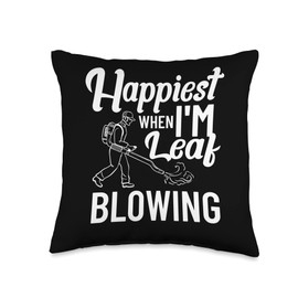 Leaf Blower Electric Leaf Blowing Machine Gardening Throw Pillow