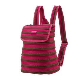 Zipit Zipper Backpack (Fuchsia/Brown)