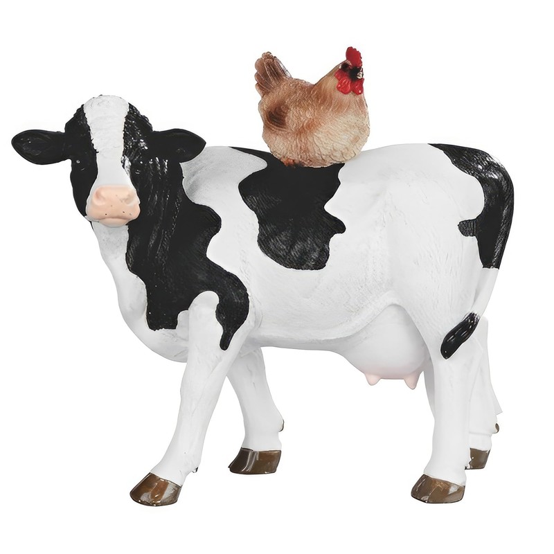 ICE ARMOR 2-PC Gift Set 8.25" H Cow & Hen