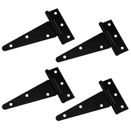 Mirrwin Triangle Hinges Triangle Door Hinge Door Hinge 4 Inch Gate Hinge Galvanised Shop Hinge Cross Hinge Door Hinge Black for Hanging Cabinet Doors Garden Doors Pack of 4