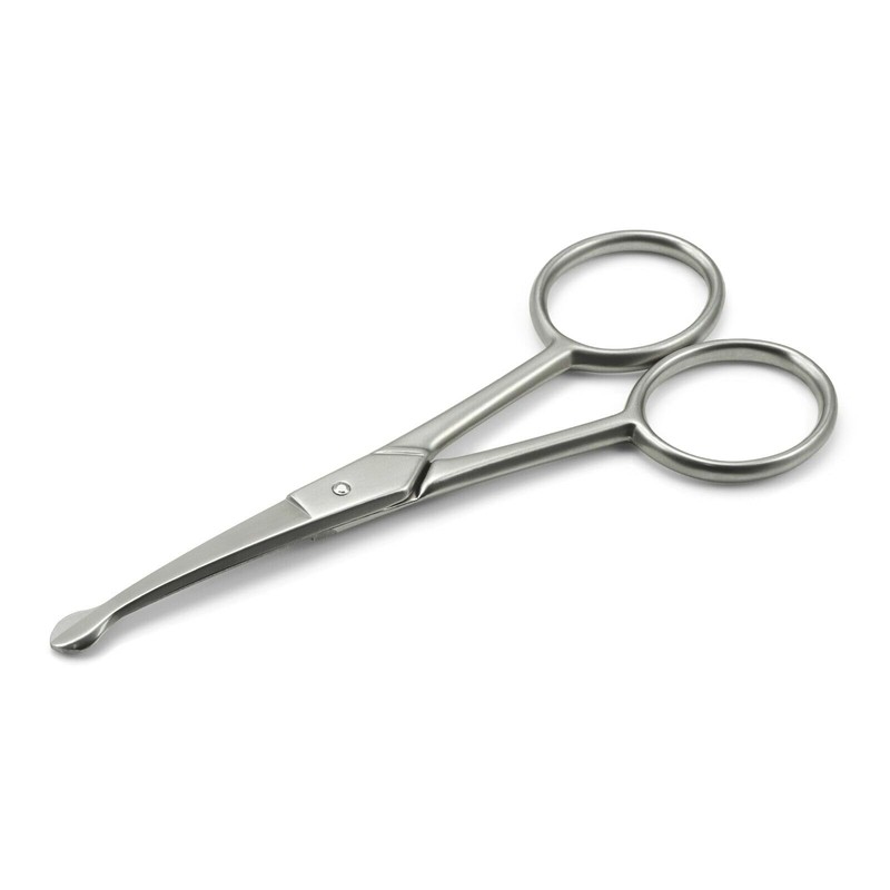 Probe Curved Safety Ball Nose Scissors 4" Pet Face Ear