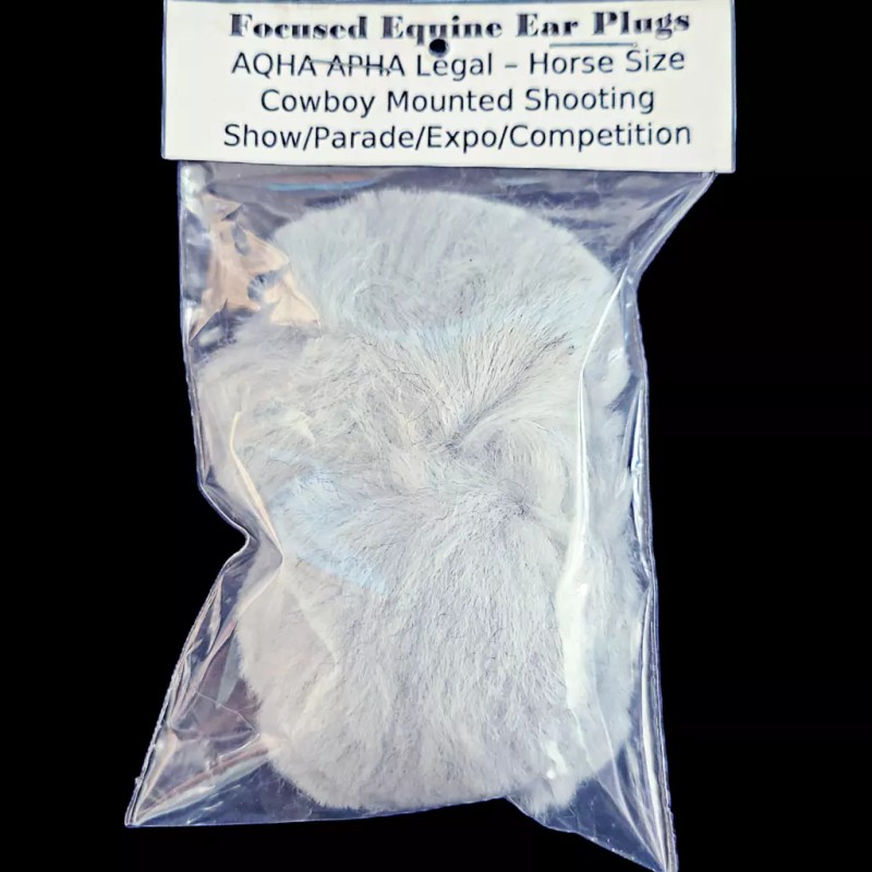 Focused Equine Ear Plugs AQHA APHA Show Legal Horse Size