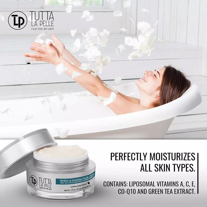 Tutta la Pelle Crema Facial Renew Nourish 20% Aha, 20%