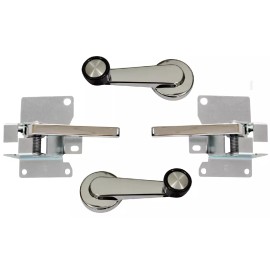 Keypart 81-87 Chevy/GMC C10 Truck LH & RH Chrome Interior Window Cranks & Door Handles