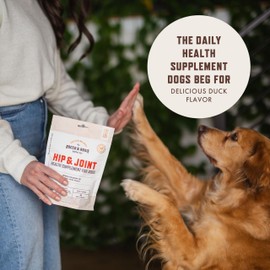 Rocco & Roxie Joint Supplement for Dogs, Glucosamine Hip and Joint Chews, Dog Joint Supplement Large & Small Breed, Senior Dog Vitamins to Support Mobility, Chondroitin, MSM, Health Supplies 60 ct