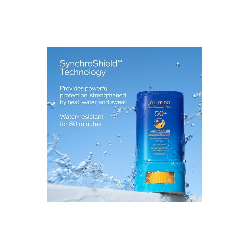 Clear Sunscreen Stick SPF 50 Plus by Shiseido for Unisex