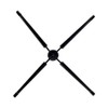 Western Concert Flute Tripod Holder Stand with 4 Metal Legs