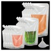 12Pcs Drinks Flasks - Juice & Food Grade Plastic Flasks,