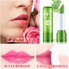 3 Pack Aloe Vera Lipstick,Long Lasting Nourishing Moisturizing Lip Stick,Magic