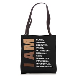 Womens Melanin Queen Afro American Women Black Woman Tote Bag