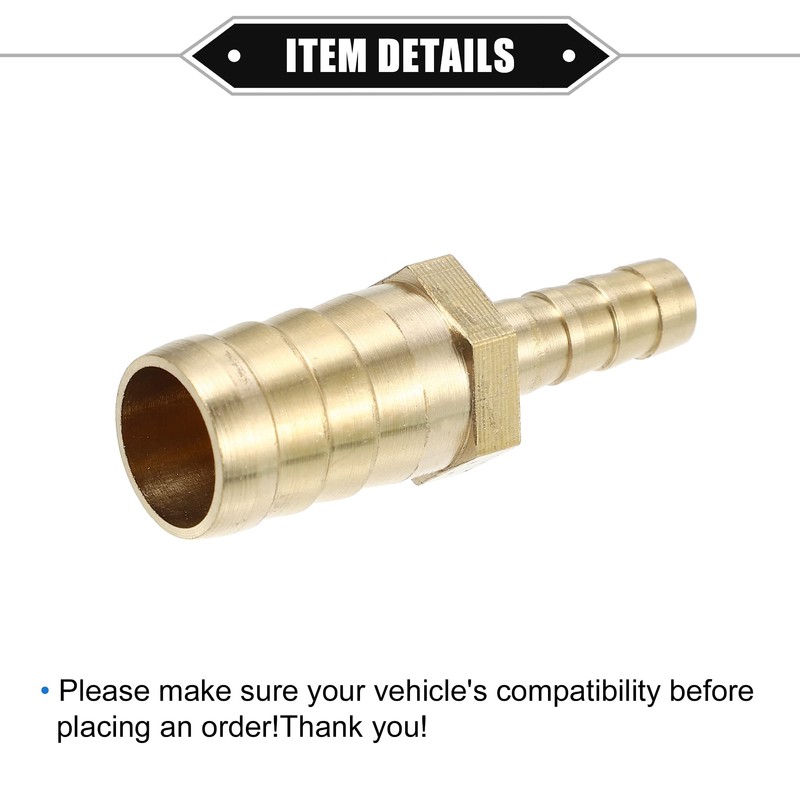 X AUTOHAUX Engine Hose Fitting Connect, 16mm-8mm Universal for Fuel
