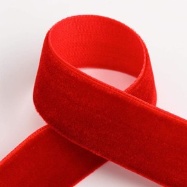 Velvet Ribbon 16mm x 10 Metres - Red