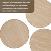 Faux Travertine Lazy Susan, 11.5" Rotating Round Serving Tray for