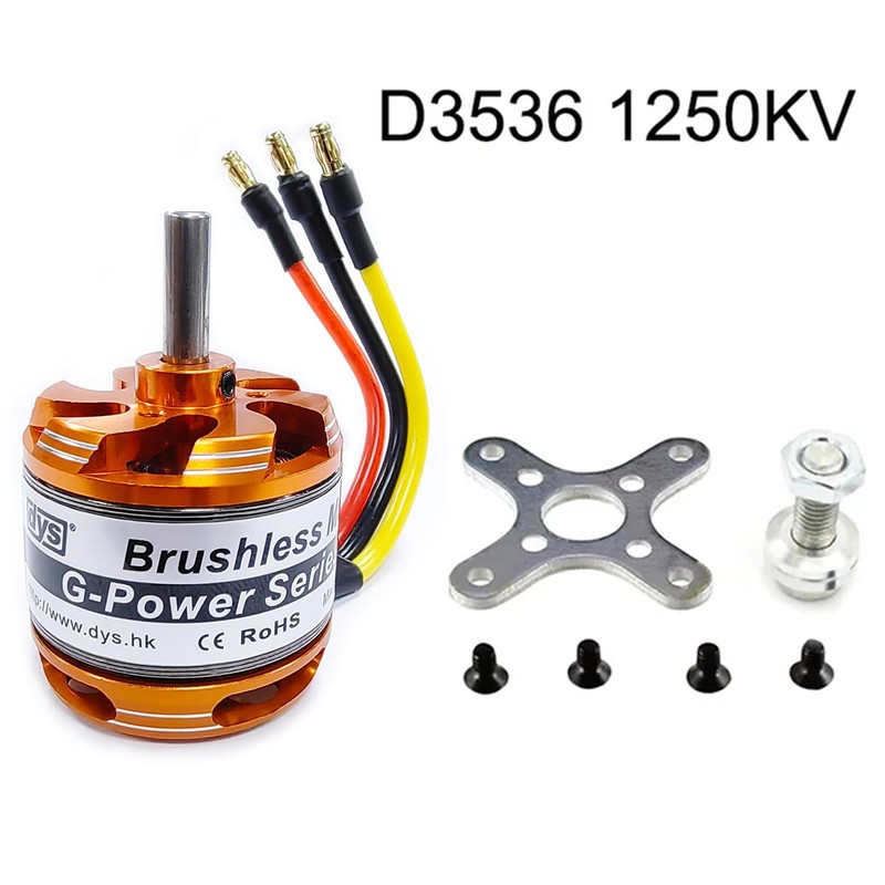 DYS D3536 910KV/1000KV/1250KV/1450KV 5.0mm Brushless Outrunner Motor 2-4S for Multicopter