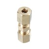 JUSTBAIXUE 5 Piece Brass Brake Line Union Fitting Straight Resuder