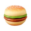 Cooplay 2pcs Hamburg Shape Decompression Stress Relief Toys Food Shape
