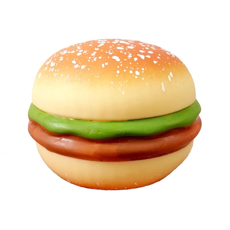 Cooplay 2pcs Hamburg Shape Decompression Stress Relief Toys Food Shape