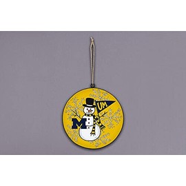 Magnolia Lane Michigan Snowman Ornament, Metal