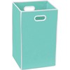 Simple Houseware Foldable Closet Laundry Hamper Basket, Turquoise