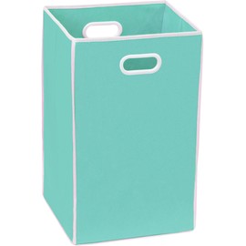 Simple Houseware Foldable Closet Laundry Hamper Basket, Turquoise