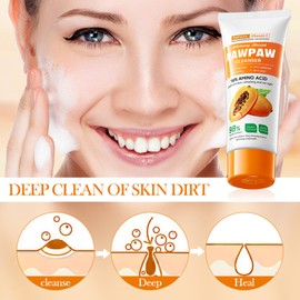 Tkekruh 2PC Cleansing Milk Face 100g, Face Cleansing, Deep Cleansing, Soothing Cleansing, Exfoliating, Gentle Makeup Remover, Smooth Skin, Skin Cleanser, Nourishes the Skin