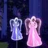 Unido Box Angel with Frosted Skirt Solar Garden Stake Light