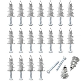 MINGTIANGH Drywall Anchors for Drywall Anchors with Screws 20 Sets Drywall Anchors for Drywall Drywall Anchors Drywall Anchors for Drywall Furniture Construction Renovation