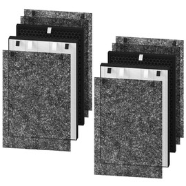 FMDZFL Air320 Filter Replacement for Bissell Air320 Air220 Model # 2609A, 2847A, 2678, 2677, 2804, Include (1) True HEPA Filter, (4) Pre Filter, (1) Carbon Filter