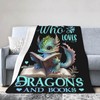 Homieblanket Dragon Blanket for Women Men, Cute Dragon Themed Design