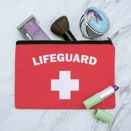 GRAPHICS & MORE Lifeguard Red and White Makeup Cosmetic Bag Organizer Pouch